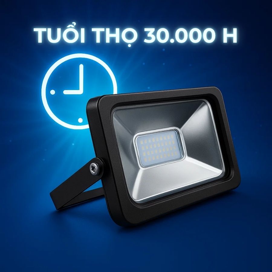 Đèn pha LED 100W MPE FLD-100T (ánh sáng trắng) 7 Đèn LED pha MPE FLD chiếu sáng bền bỉ 30.000h