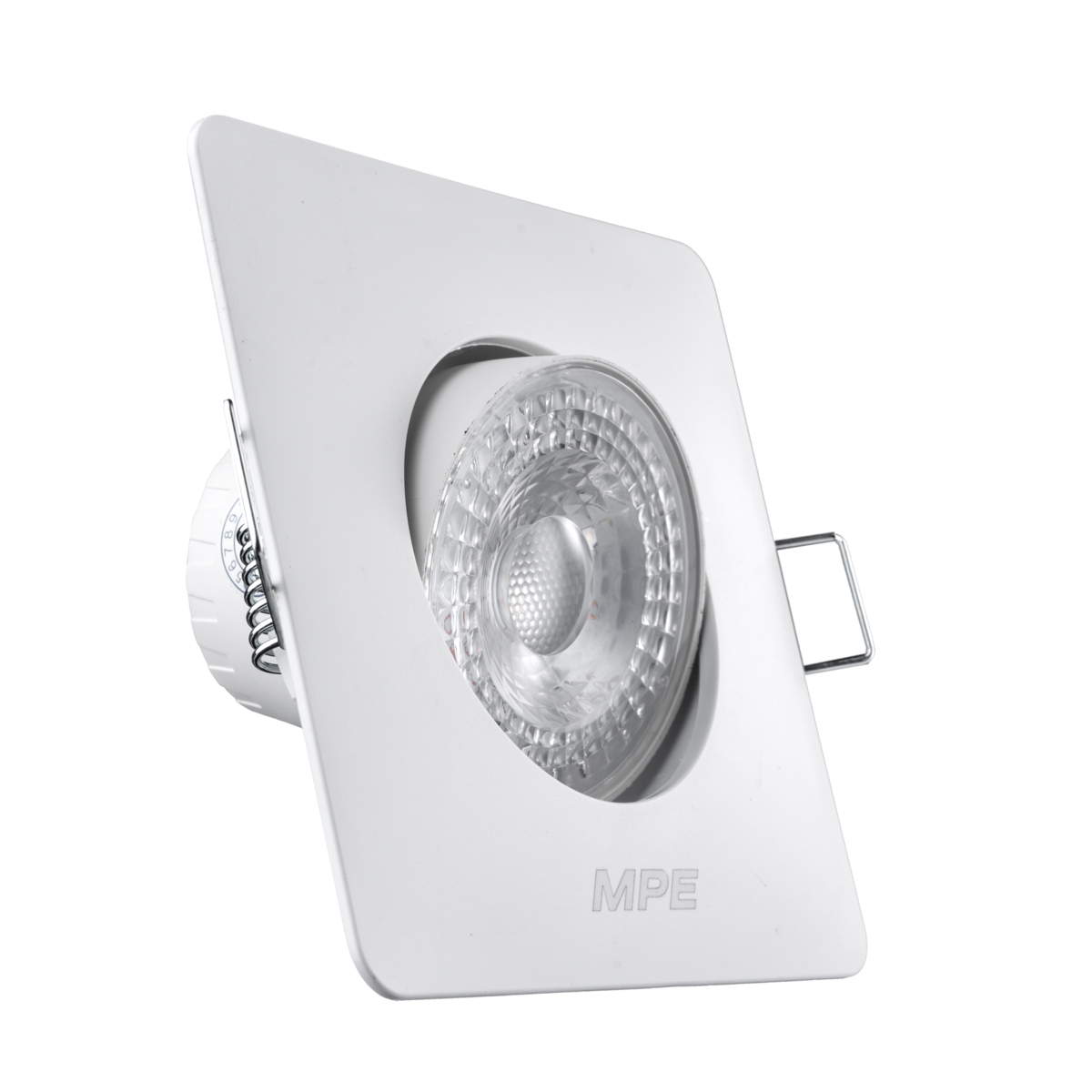 LED Downlight âm trần Chiếu điểm, Điều chỉnh hướng sáng, mặt vuông 5W ánh sáng vàng DLA2S-5V