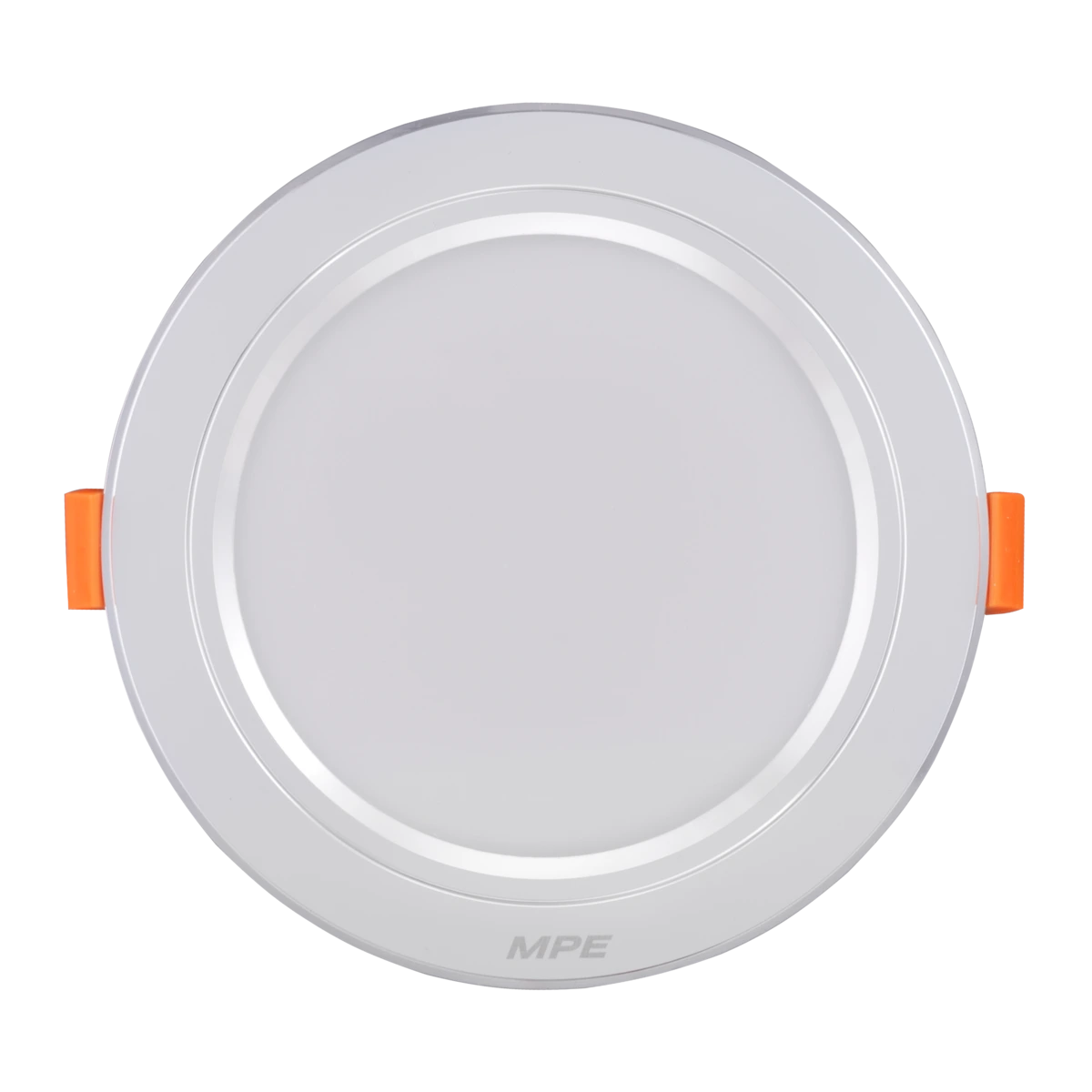 LED Downlight âm trần nhôm, viền bạc 9W, phi lớn, ánh sáng trắng DLBL-9T