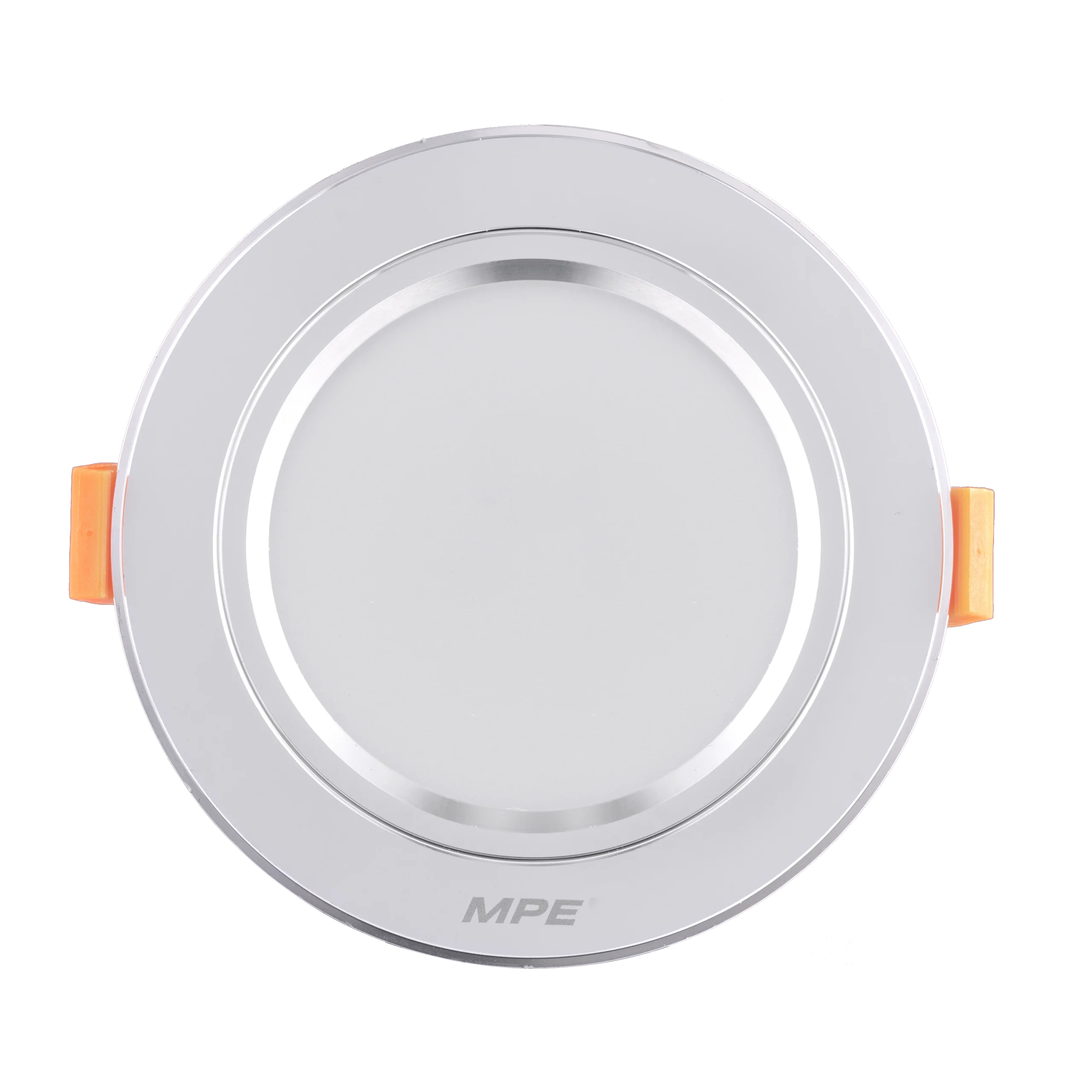LED Downlight âm trần nhôm, viền bạc 5W ánh sáng trắng DLB-5T
