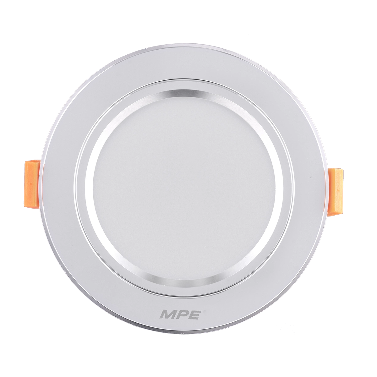 LED Downlight âm trần nhôm, viền bạc 7W ánh sáng trung tính DLB-7N