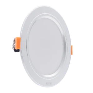 Đèn LED âm trần 9W MPE DLB2-9N viền bạc ánh sáng trung tính