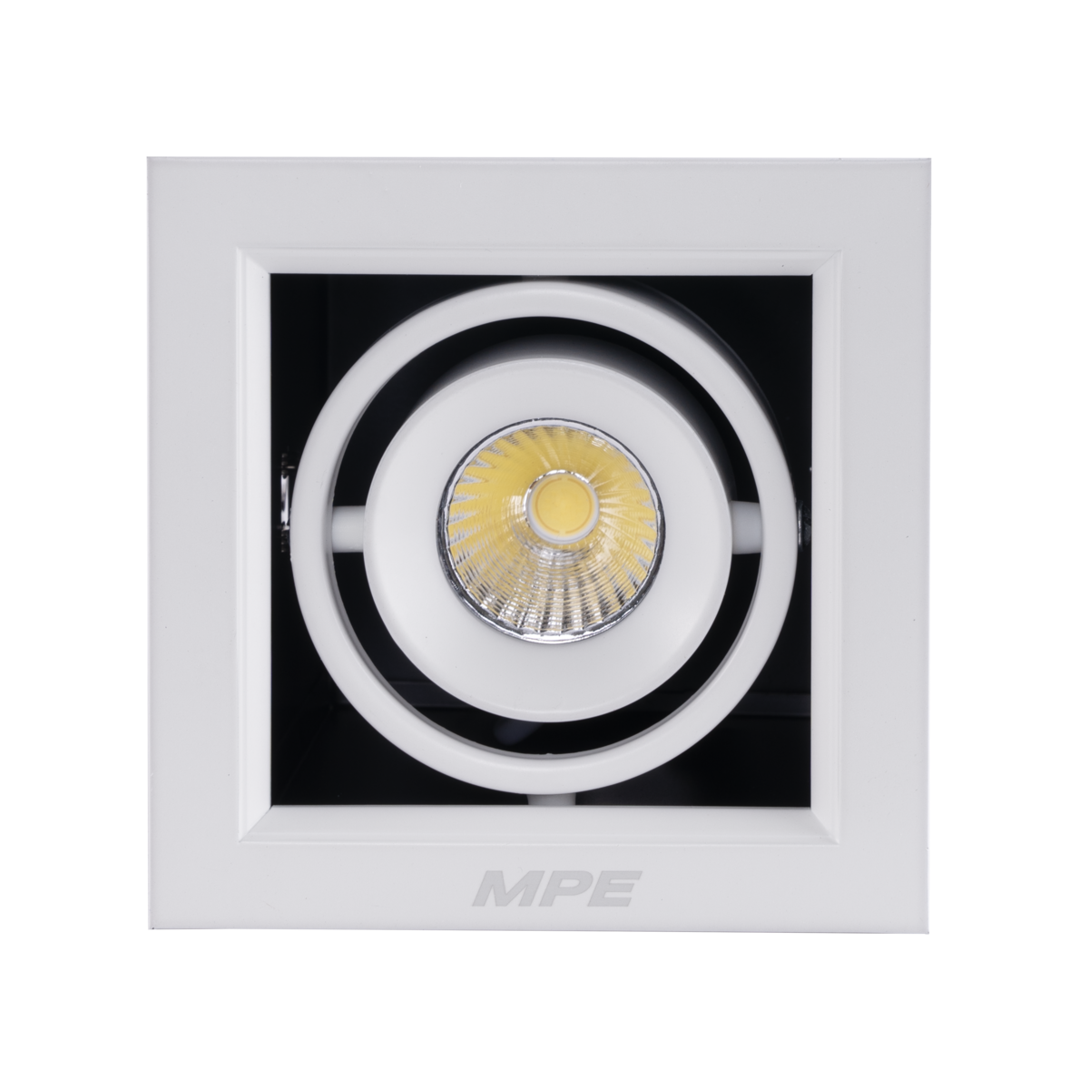 LED Downlight âm trần Chiếu điểm 1 đèn 7W ánh sáng vàng DLS-107V