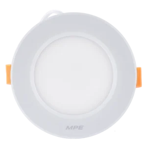 LED Downlight âm trần nhôm, viền trắng 7W ánh sáng vàng DLT-7V