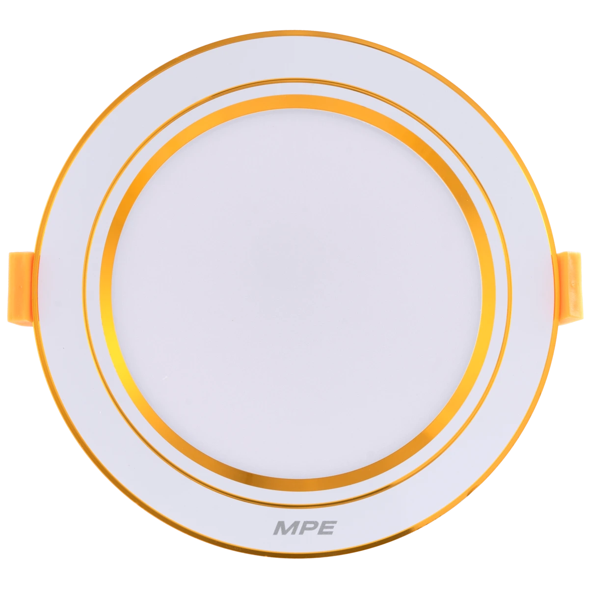 LED Downlight âm trần nhôm, viền vàng 12W ánh sáng trung tính DLV-12N