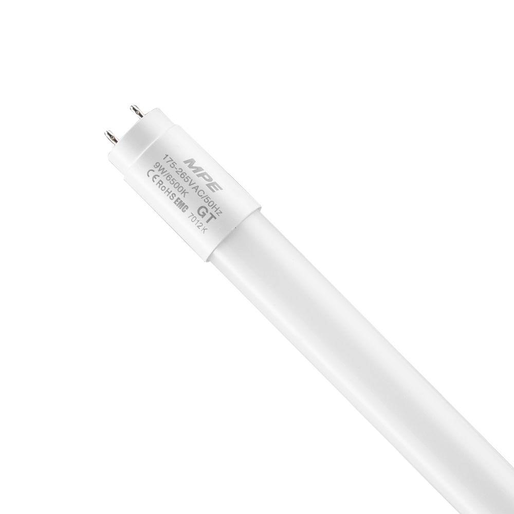 LED tube thuỷ tinh 0.6m 9W ánh sáng trắng GT-60T