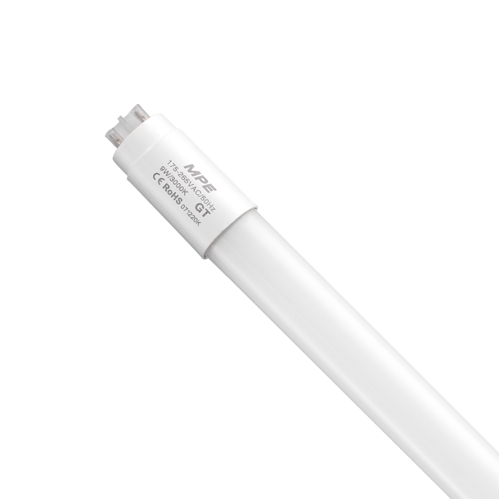 LED tube thuỷ tinh 0.6m 9W ánh sáng vàng GT-60V