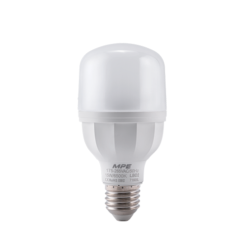 LED Bulb thân nhựa 15W ánh sáng trắng LBD2-15T