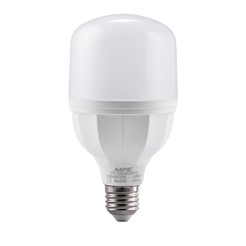 LED Bulb thân nhựa 20W ánh sáng trắng LBD2-20T