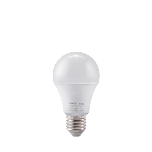 LED Bulb chống ẩm 9W ánh sáng vàng  LBD3-9V