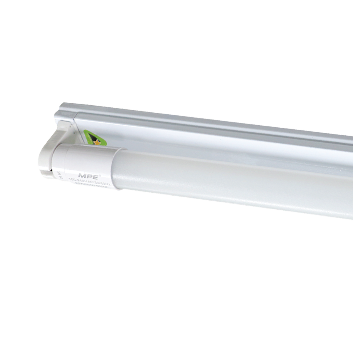 Bộ máng LED Tube thuỷ tinh 1x9W 0.6m ánh sáng vàng MGT-110V