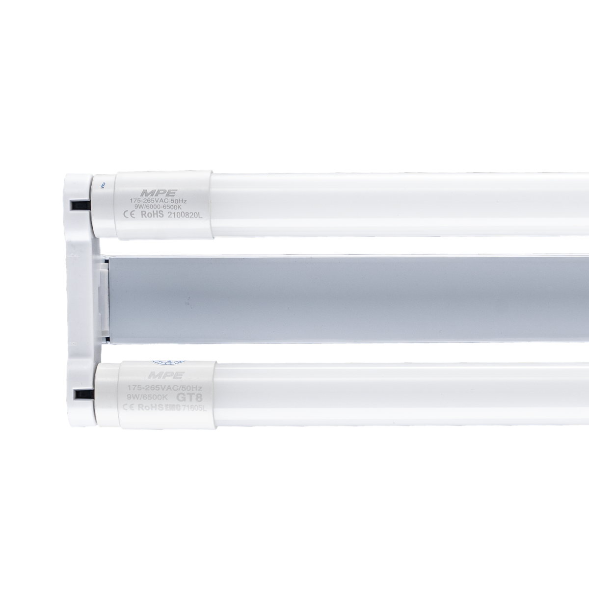 Bộ máng LED Tube thuỷ tinh 2x18W 1.2m ánh sáng vàng MGT-220V