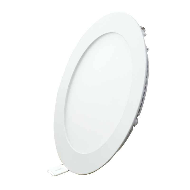LED Panel âm trần nhôm, mặt tròn, điều chỉnh độ sáng 12W ánh sáng vàng RPL-12V/DIM
