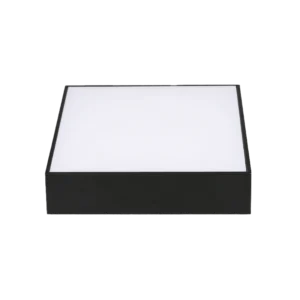 LED Downlight ốp nổi tràn viền đen, mặt vuông 24W ánh sáng trung tính SSDLB-24N