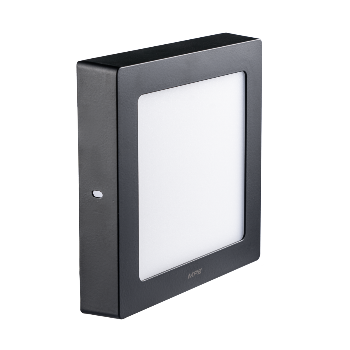 LED Panel ốp nổi nhôm, thân đen, mặt vuông 12W ánh sáng trắng SSPLB-12T