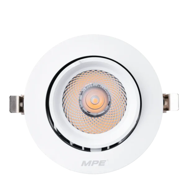 LED Downlight âm trần Chiếu điểm, Điều chỉnh hướng sáng 20W ánh sáng vàng DLA-20V