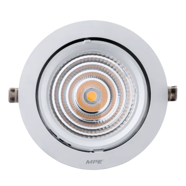 LED Downlight âm trần Chiếu điểm, Điều chỉnh hướng sáng 50W ánh sáng vàng DLA-50V