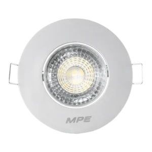 LED Downlight âm trần Chiếu điểm, Điều chỉnh hướng sáng, mặt tròn 5W ánh sáng vàng DLA2R-5V