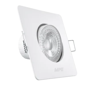 Downlight âm trần Chiếu điểm, Điều chỉnh hướng sáng, mặt vuông 3W ánh sáng vàng DLA2S-3V