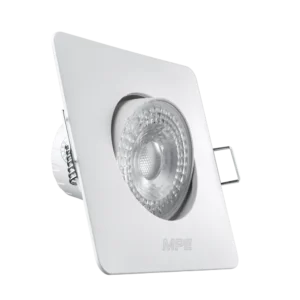 LED Downlight âm trần Chiếu điểm, Điều chỉnh hướng sáng, mặt vuông 5W ánh sáng trắng DLA2S-5T