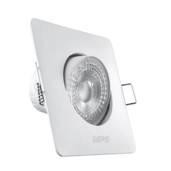 LED Downlight âm trần Chiếu điểm, Điều chỉnh hướng sáng, mặt vuông 5W ánh sáng trắng DLA2S-5T
