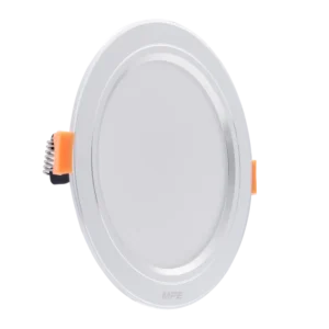 LED Downlight âm trần nhôm, viền bạc 7W ánh sáng vàng DLB2-7V