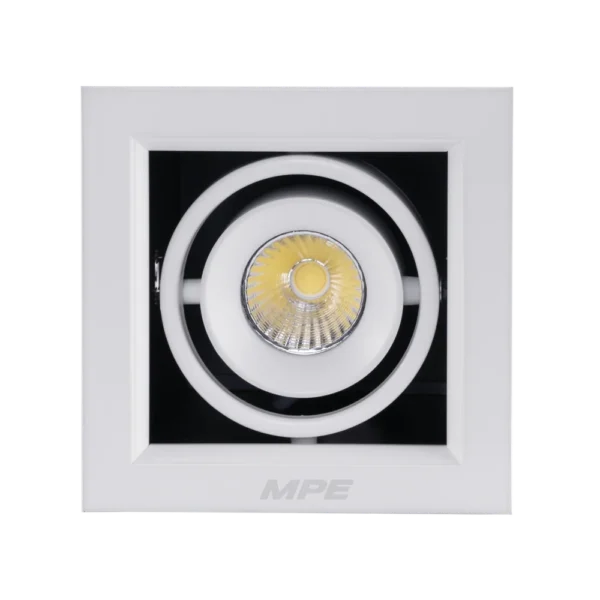 LED Downlight âm trần Chiếu điểm 1 đèn 7W ánh sáng vàng DLS-107V