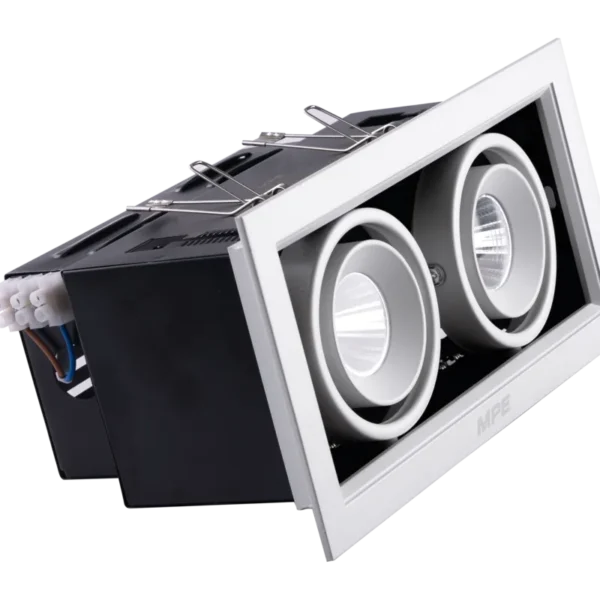 LED Downlight âm trần Chiếu điểm 2 đèn 7W ánh sáng trắng DLS-207T