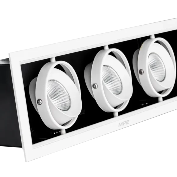 LED Downlight âm trần Chiếu điểm 3 đèn 12W ánh sáng vàng DLS-312V