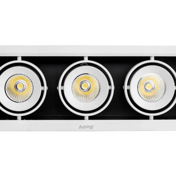 LED Downlight âm trần Chiếu điểm 3 đèn 12W ánh sáng vàng DLS-312V