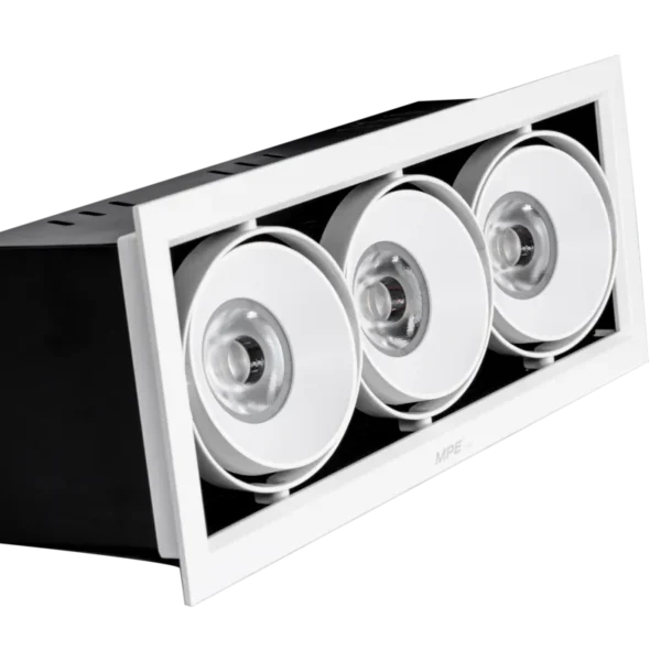 LED Downlight âm trần Chiếu điểm 3 đèn 20W ánh sáng trắng DLS-320T