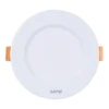 LED Downlight âm trần nhôm, viền trắng 9W ánh sáng vàng DLT-9V