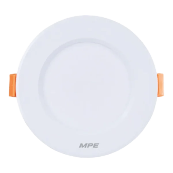 LED Downlight âm trần nhôm, viền trắng 9W ánh sáng vàng DLT-9V