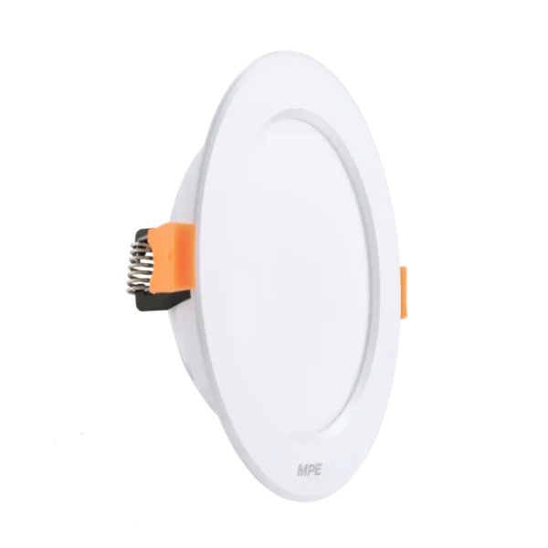 LED Downlight âm trần nhôm, viền trắng 9W, phi lớn, ánh sáng trung tính DLTL-9N