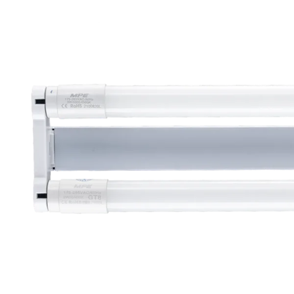 Bộ máng LED Tube thuỷ tinh 2x9W 0.6m ánh sáng vàng MGT-210V