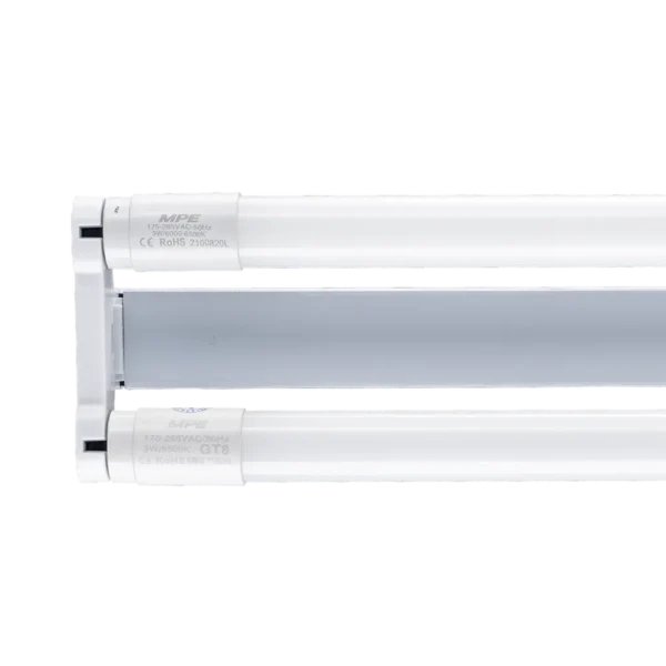 Bộ máng LED Tube thuỷ tinh 2x18W 1.2m ánh sáng trắng MGT-220T