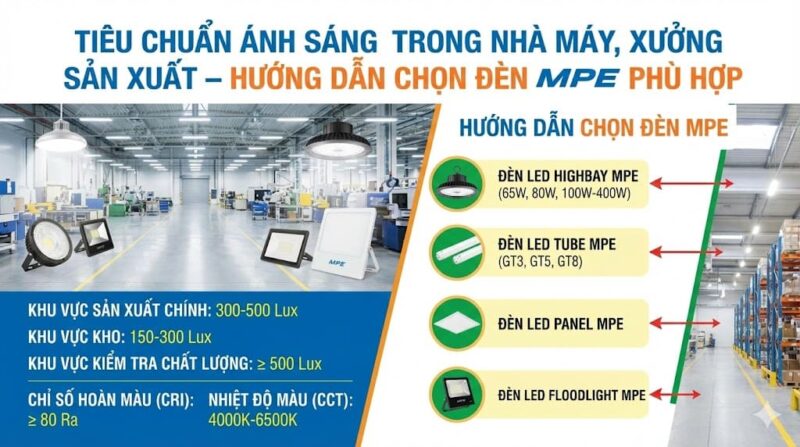 tieu chuan anh sang nha xuong