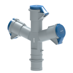 Ổ cắm di động có kẹp giữ dây 3 Connector 16A, IP44 mã MPN2-1013