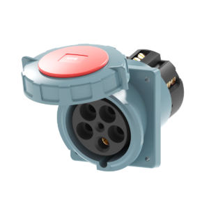 Ổ cắm loại cố định bắt trên bảng điện xéo 5 cực, 125A, IP67 mã MPN2-4452